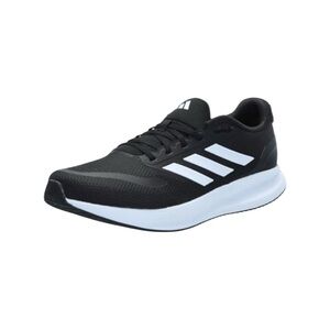 NWT adidas Men's Run Falcon 5 Sneaker, Black/White/Black, 10.5 W